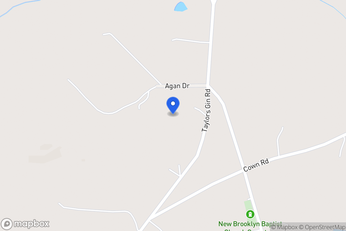 Map of 602 Taylors Gin Rd