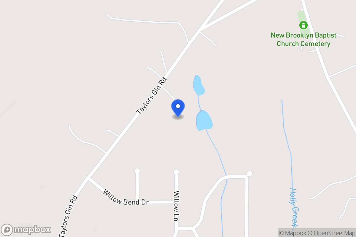 Map of 341 Taylors Gin Rd