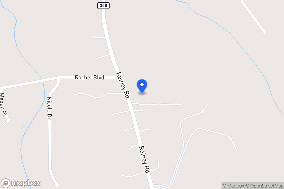 Map of 1043 Rainey Rd