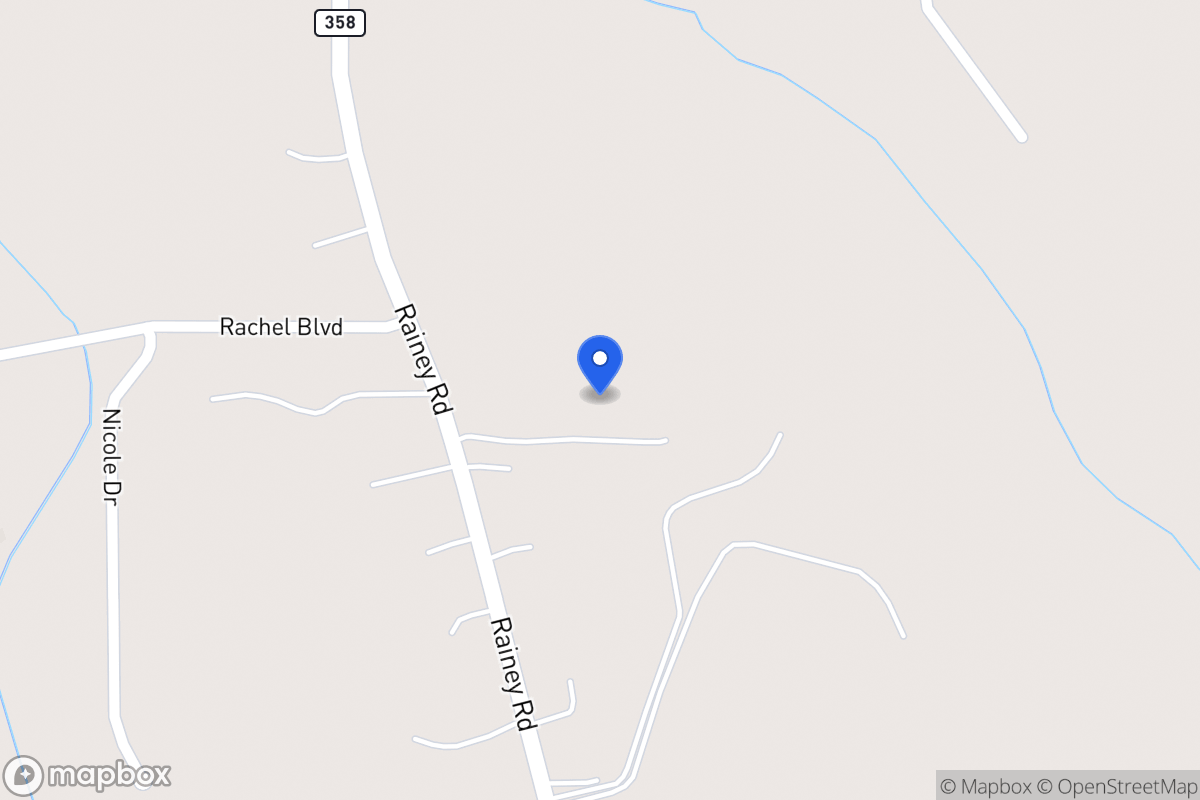 Map of 1033 Rainey Rd