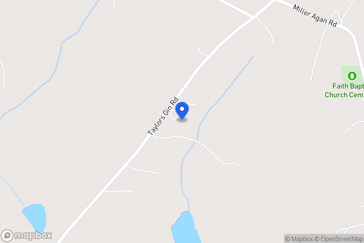 Map of 925 Taylors Gin Rd