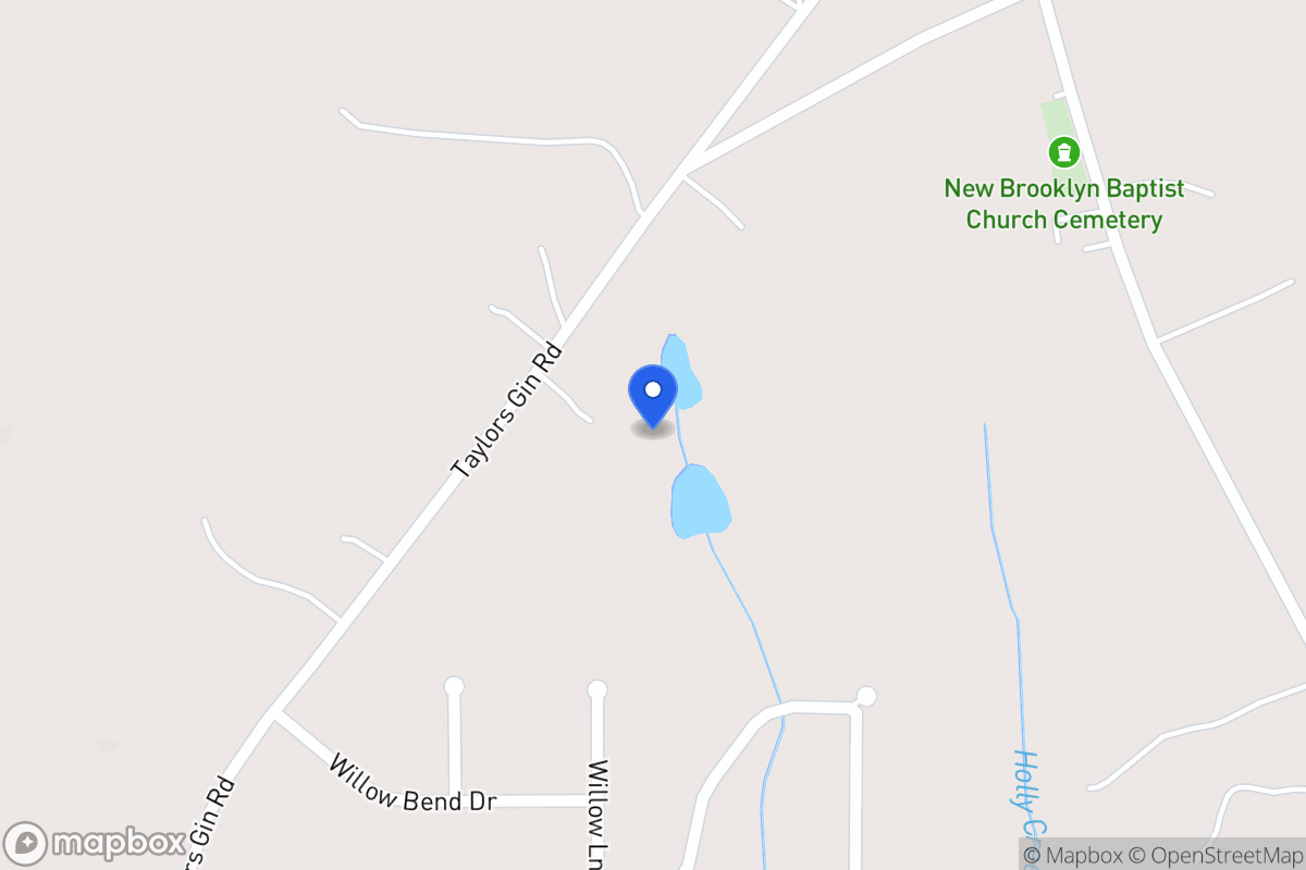 Map of 351 Taylors Gin Rd
