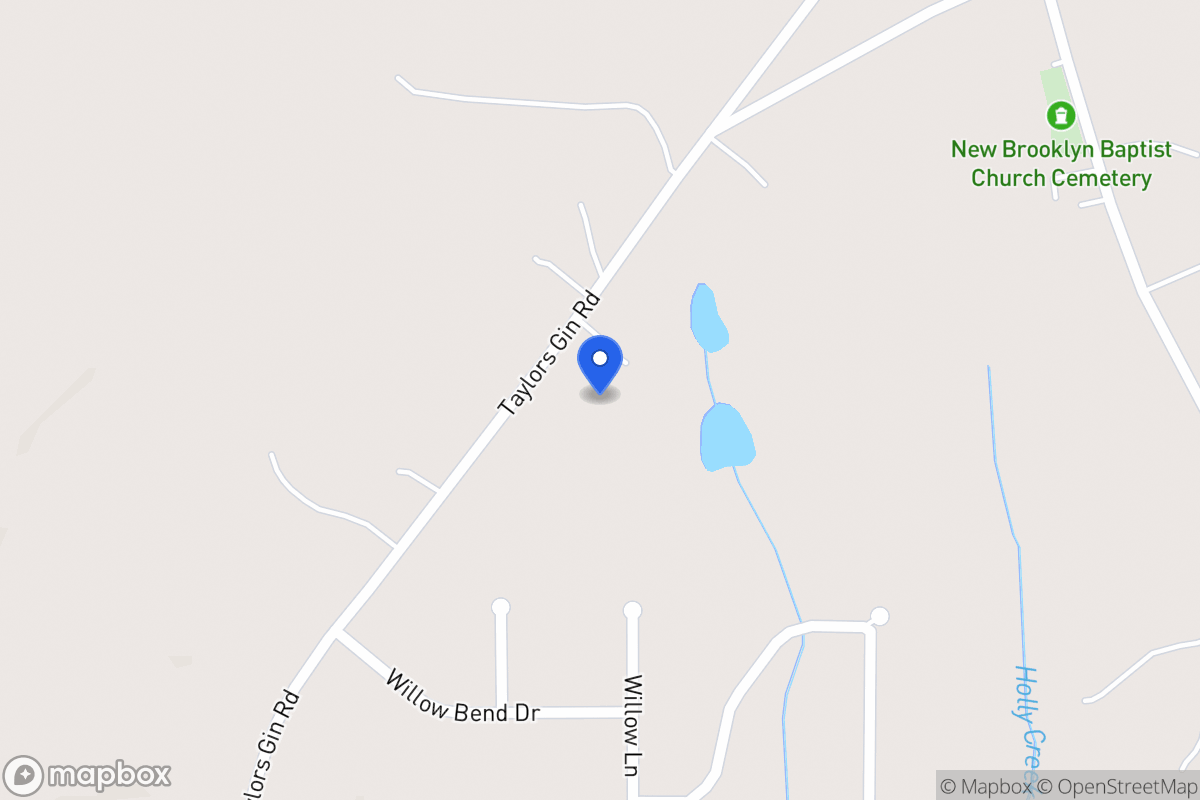 Map of 347 Taylors Gin Rd