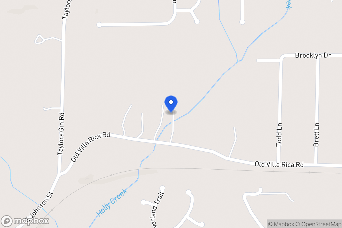 Map of 156 Old Villa Rica Rd