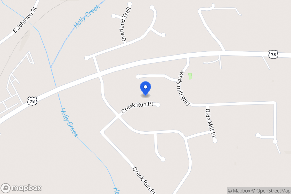 Map of 998 Creek Run Pl