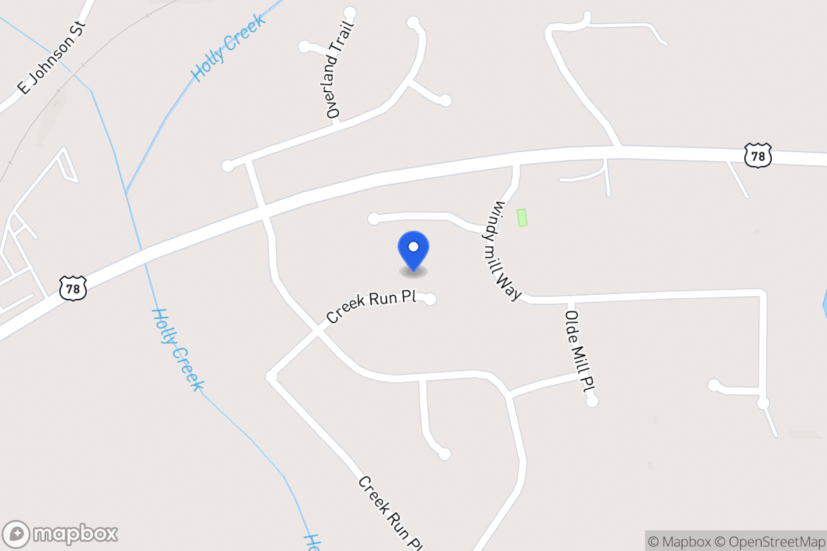 Map of 1002 Creek Run Pl
