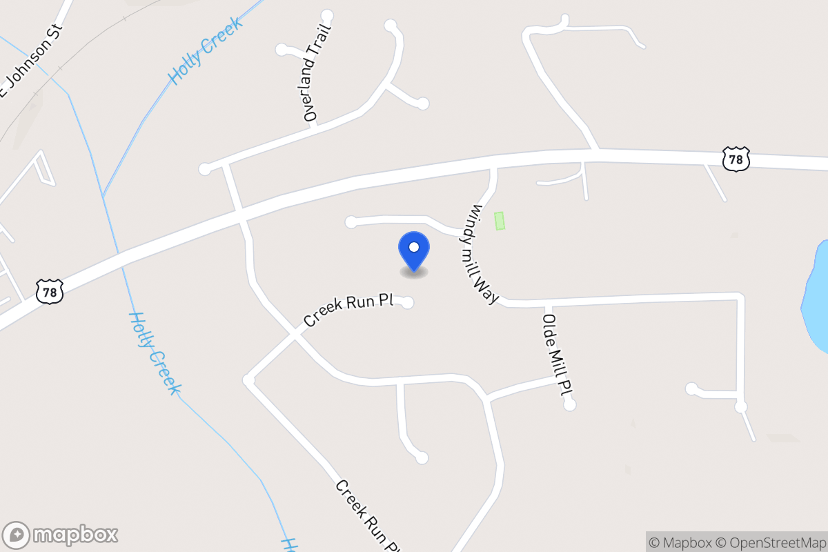 Map of 1006 Creek Run Pl