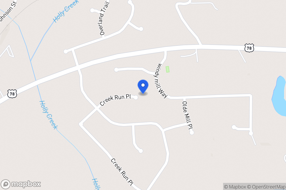 Map of 1009 Creek Run Pl