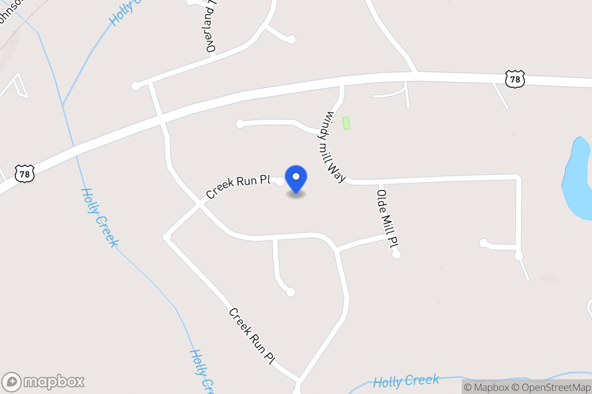 Map of 1005 Creek Run Pl