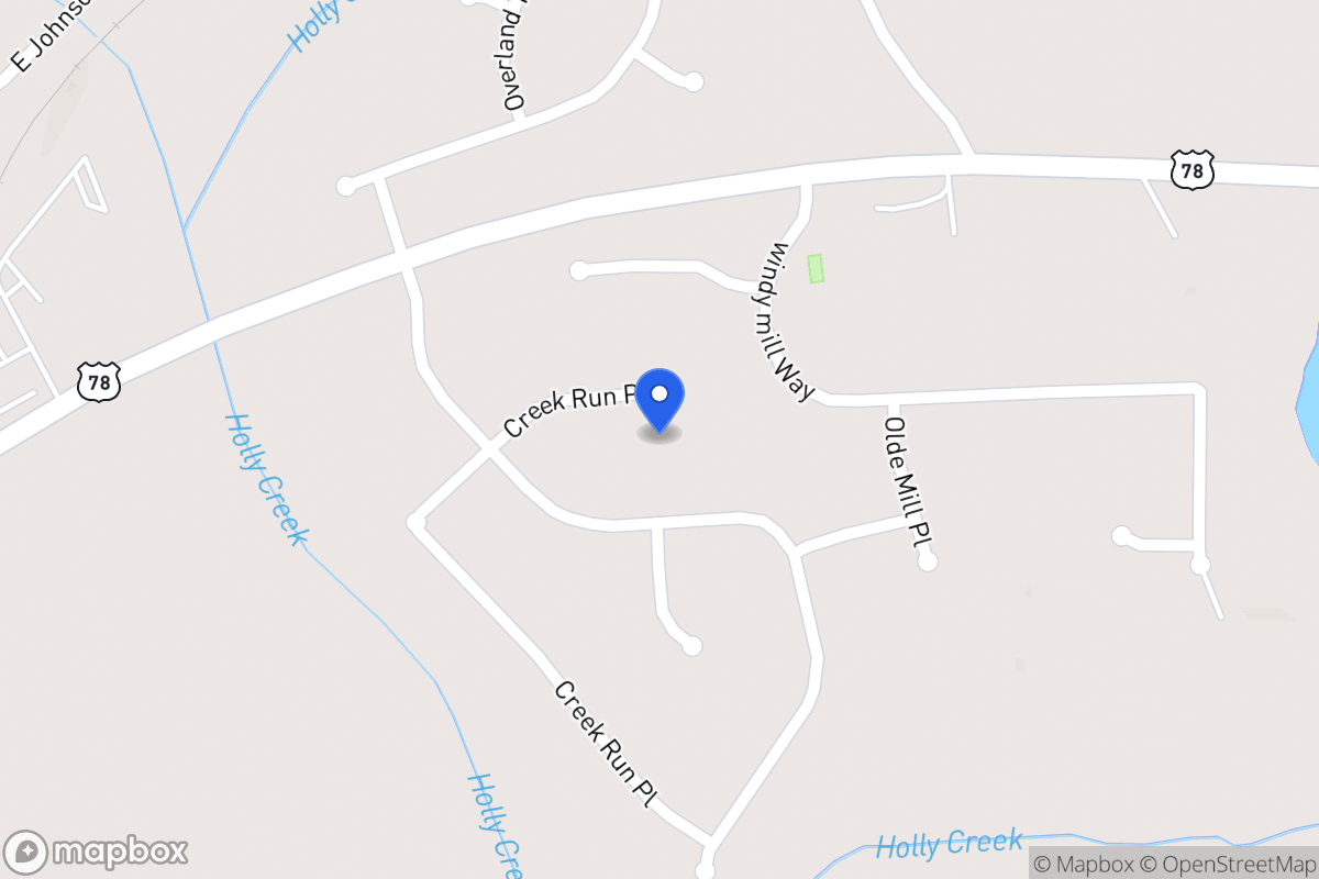 Map of 1001 Creek Run Pl