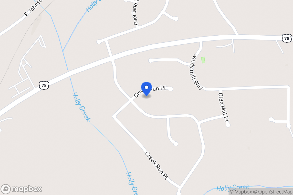Map of 985 Creek Run Pl
