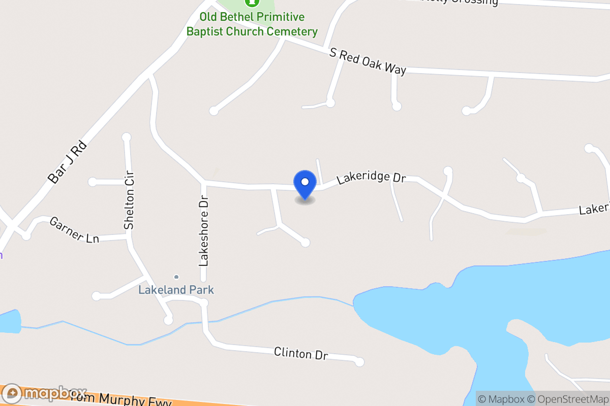 Map of Lakeridge Dr