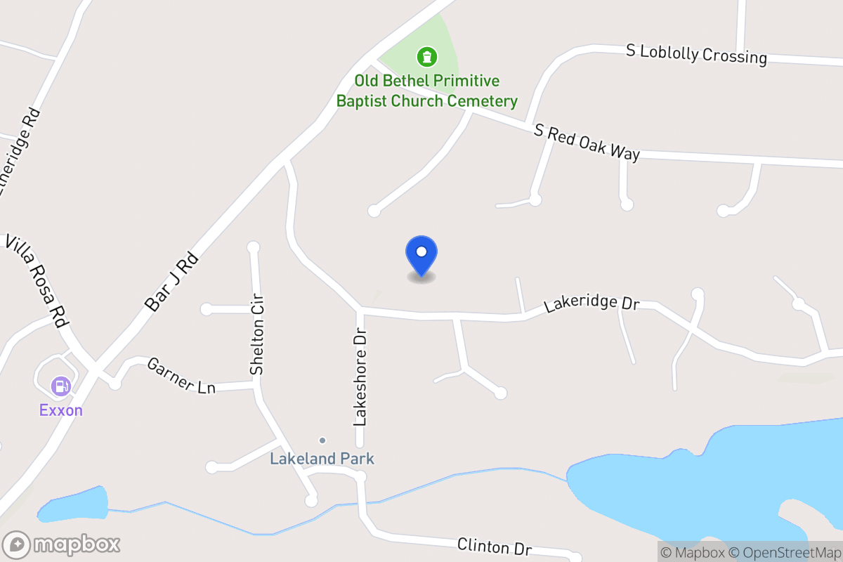 Map of 106 Lakeridge Dr