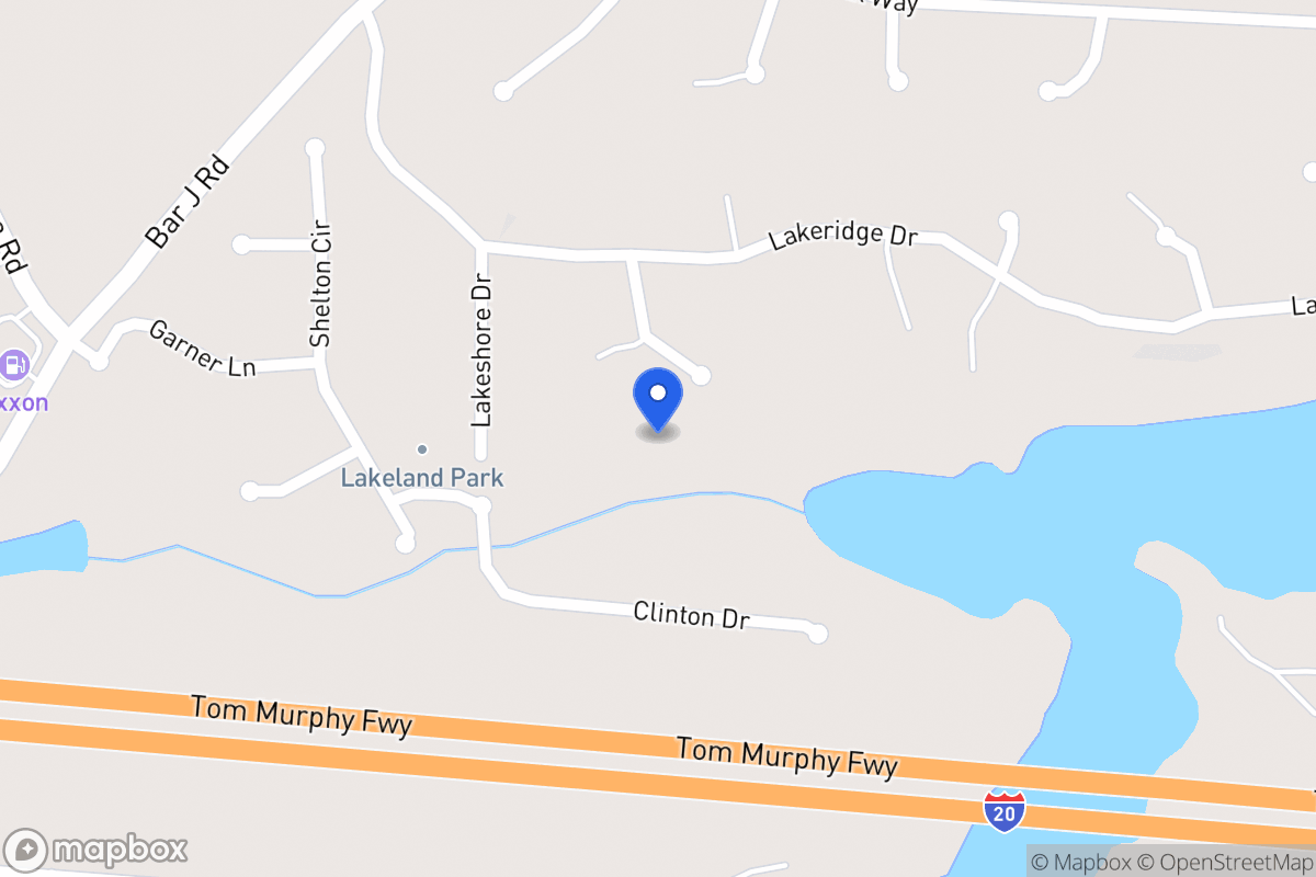 Map of 45 Lakeridge Ct