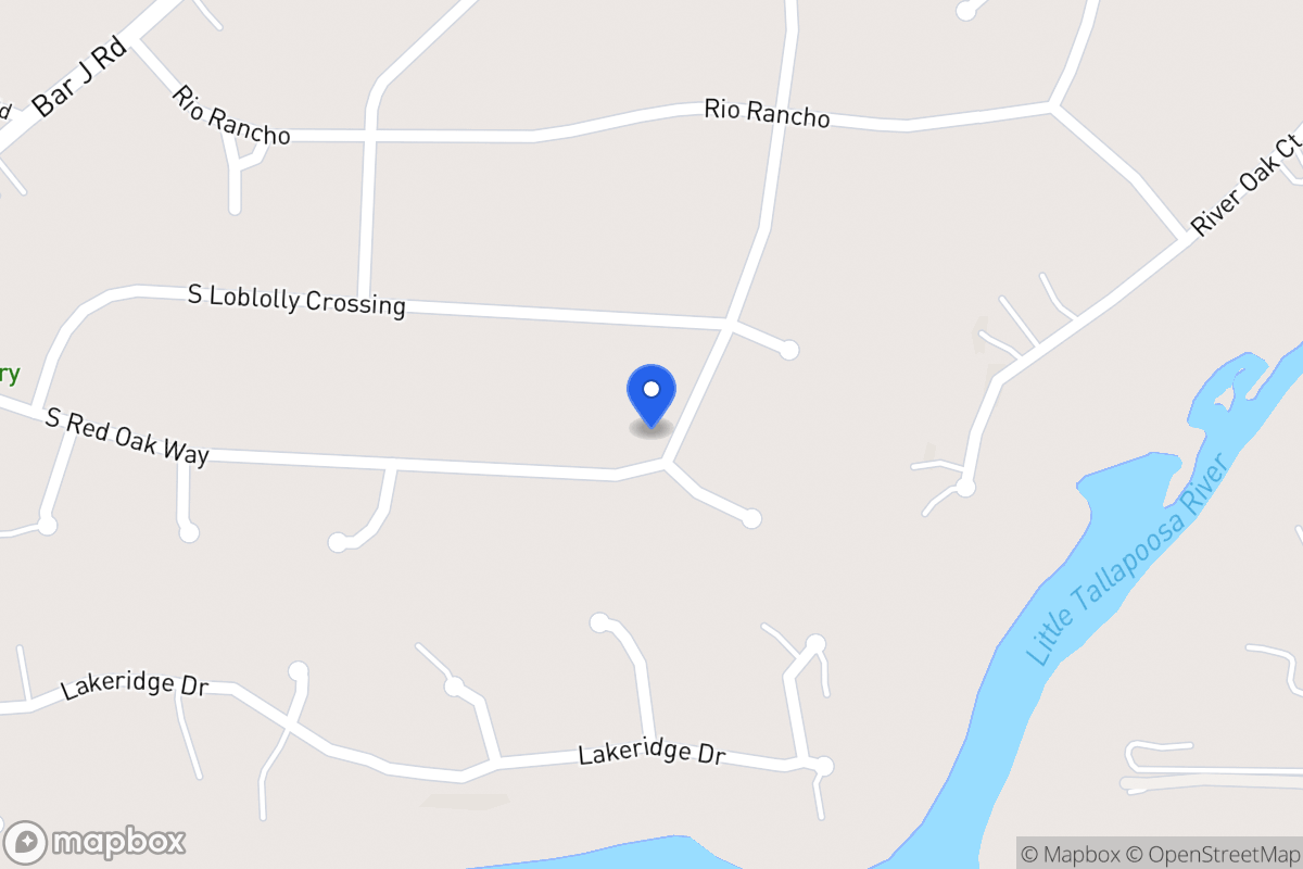 Map of 284 S Red Oak Way