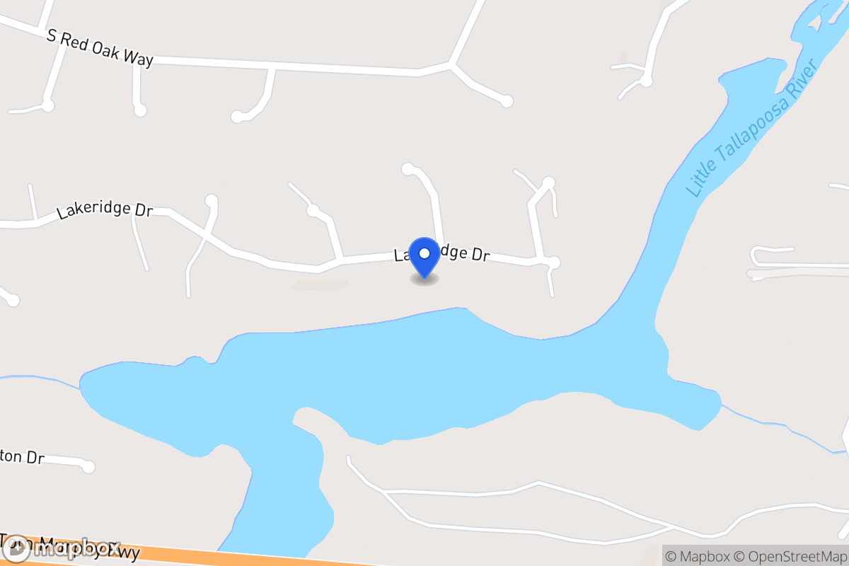 Map of 327 Lakeridge Dr