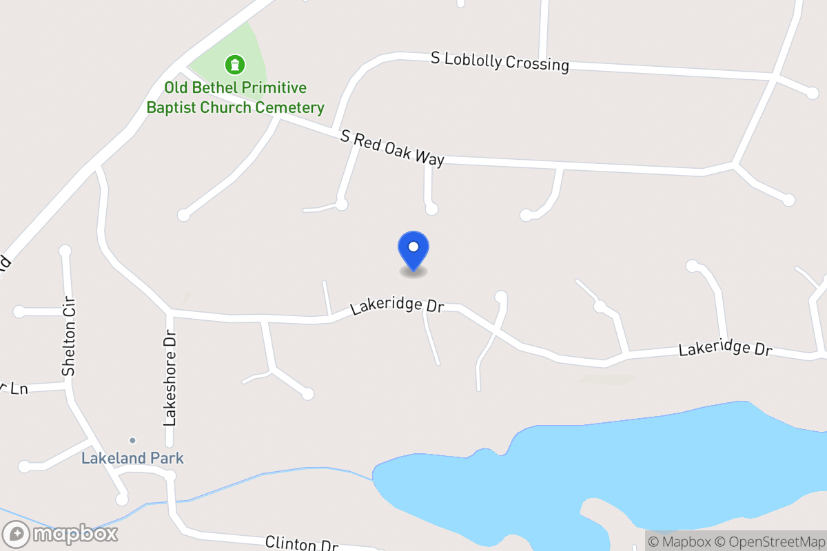 Map of 186 Lakeridge Dr