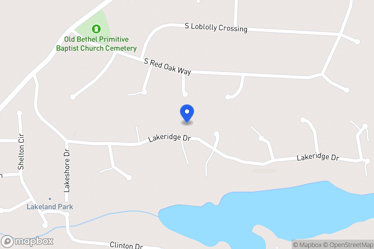 Map of 196 Lakeridge Dr