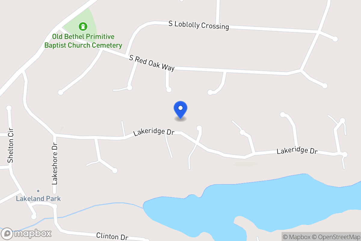 Map of 210 Lakeridge Dr