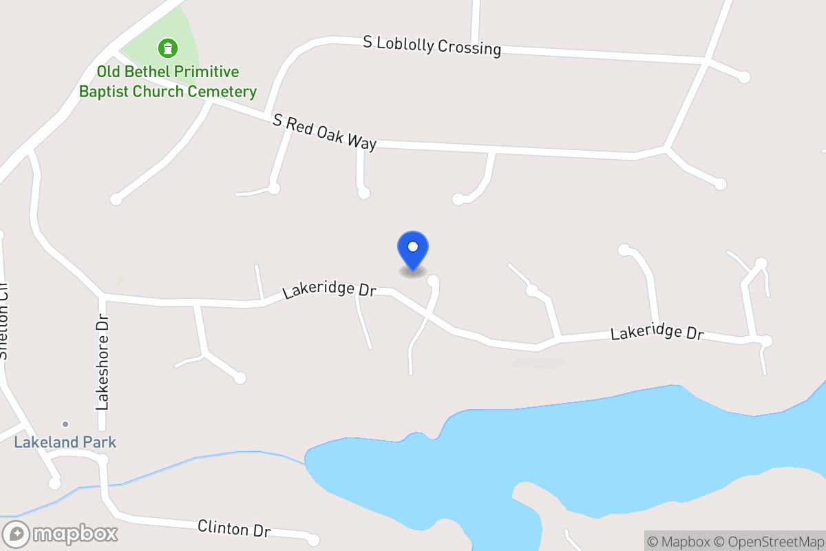Map of 222 Lakeridge Dr
