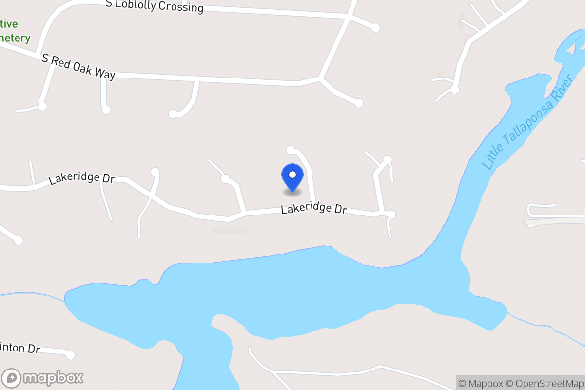 Map of 316 Lakeridge Dr