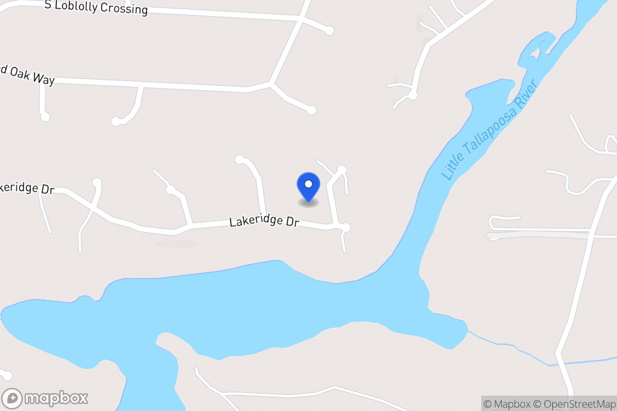 Map of 352 Lakeridge Dr