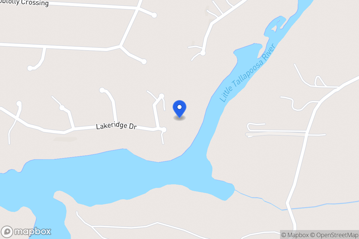 Map of 402 Lakeridge Dr