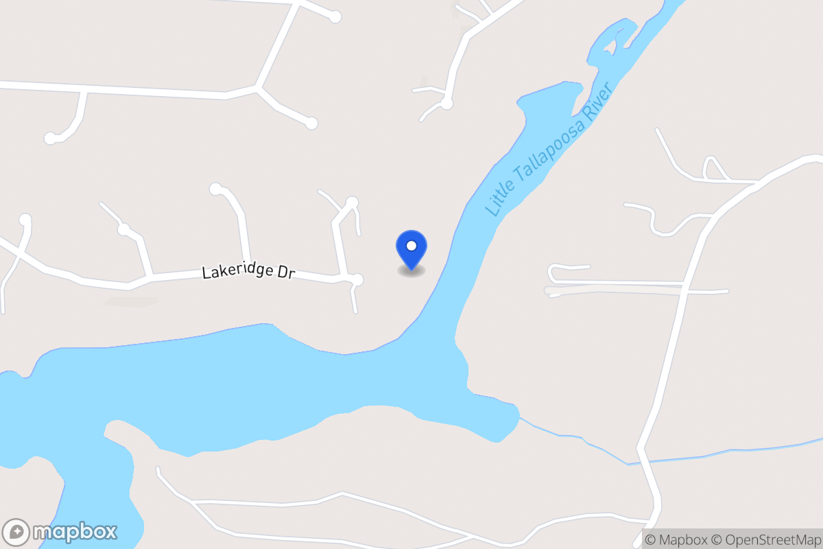 Map of 396 Lakeridge Dr
