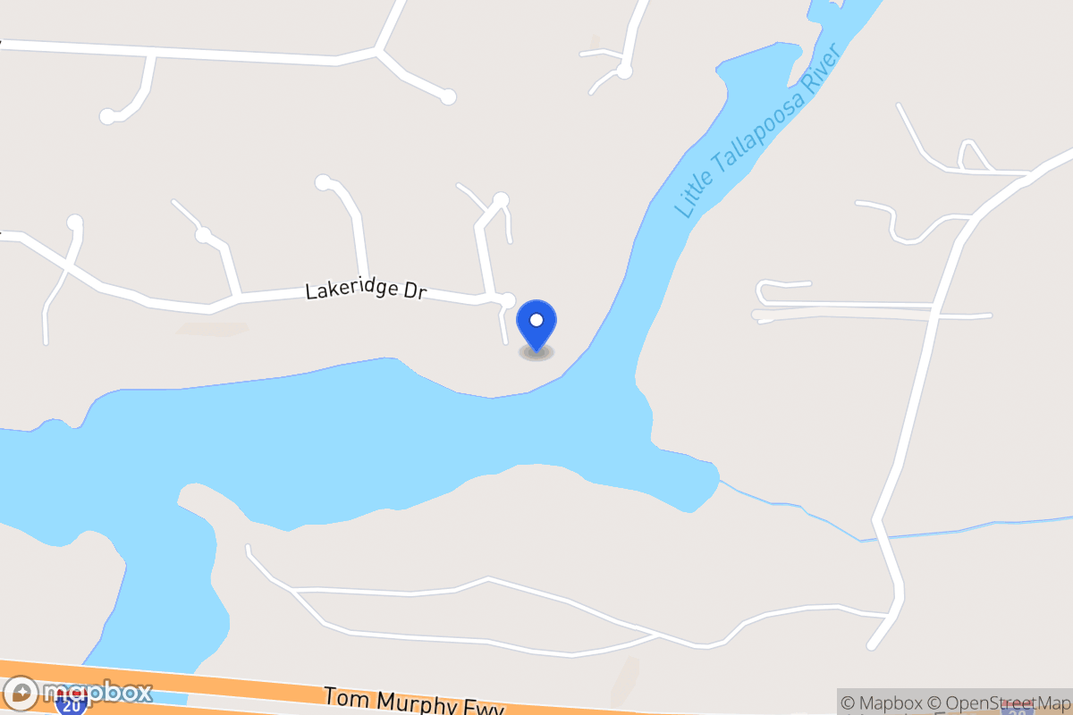 Map of 388 Lakeridge Dr