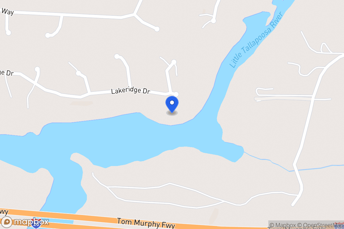 Map of 384 Lakeridge Dr