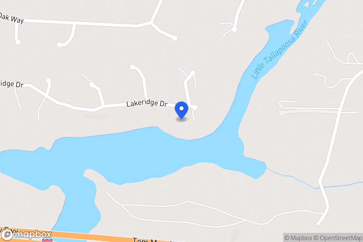 Map of 375 Lakeridge Dr