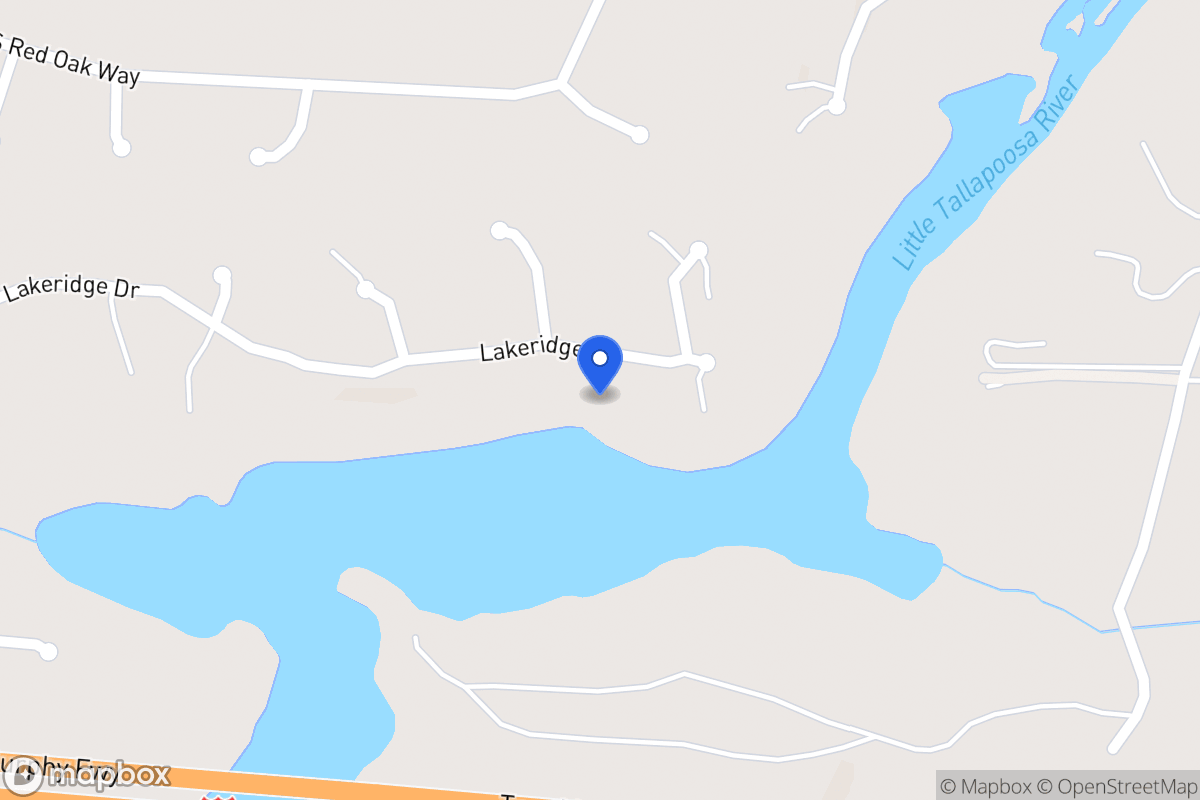Map of 349 Lakeridge Dr