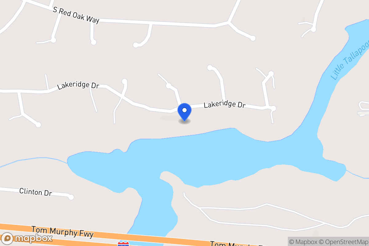 Map of 289 Lakeridge Dr