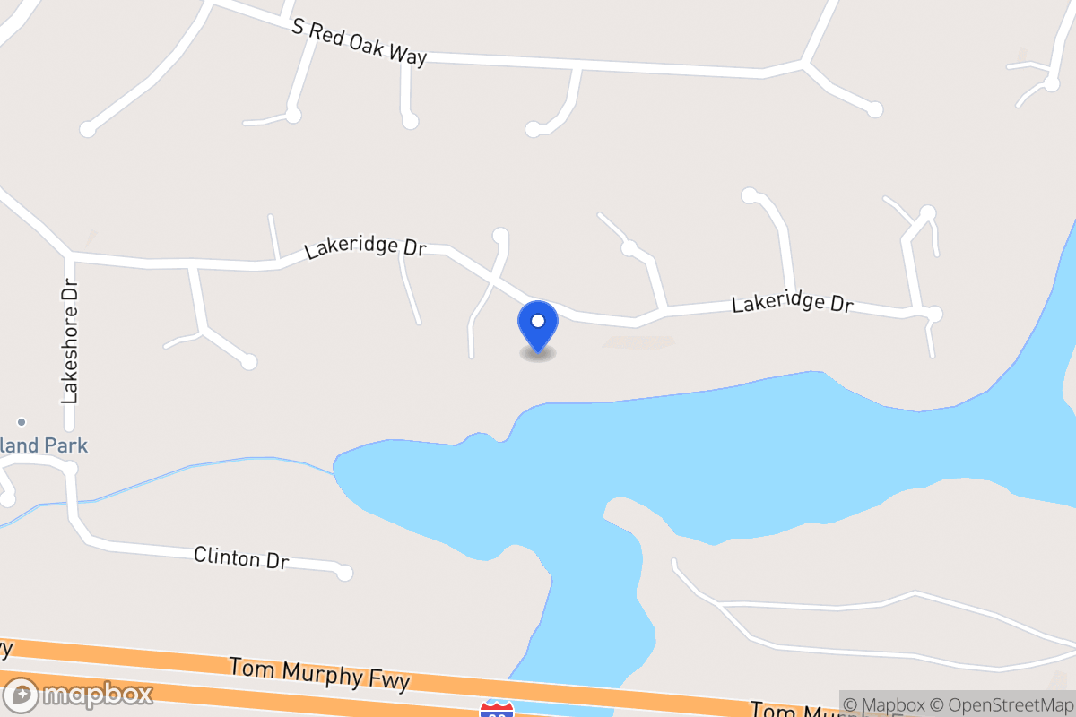Map of 245 Lakeridge Dr