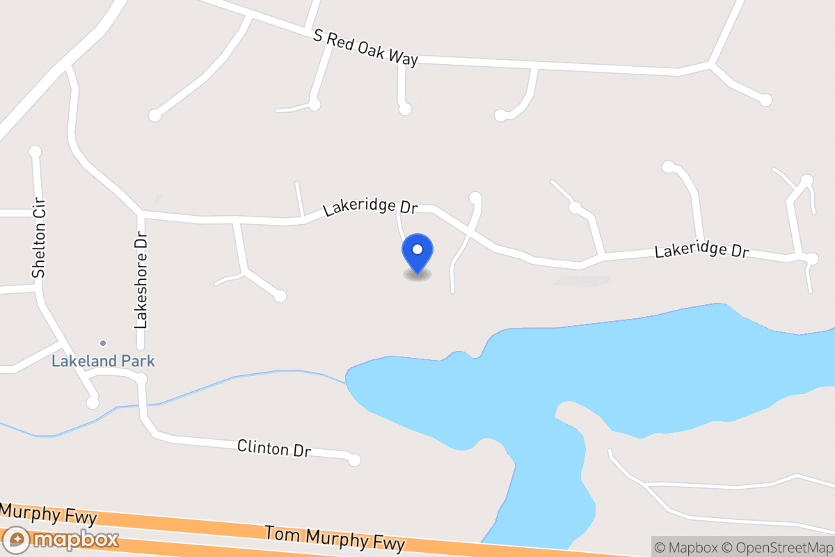 Map of 203 Lakeridge Dr
