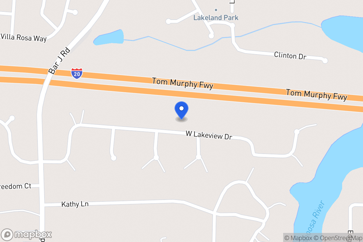 Map of 134 W Lakeview Dr