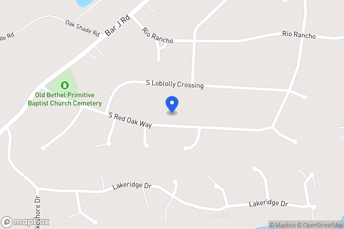 Map of 166 S Red Oak Way