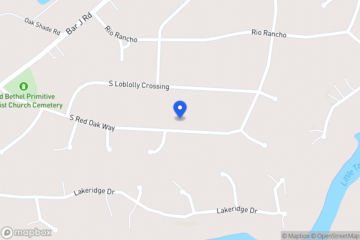 Map of 200 S Red Oak Way