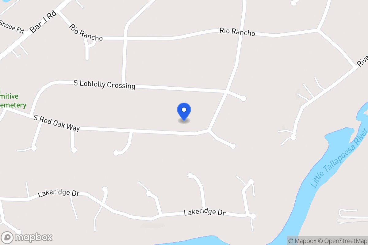 Map of 256 S Red Oak Way