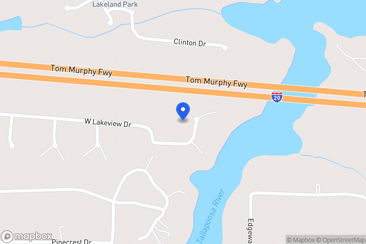 Map of 206 W Lakeview Dr