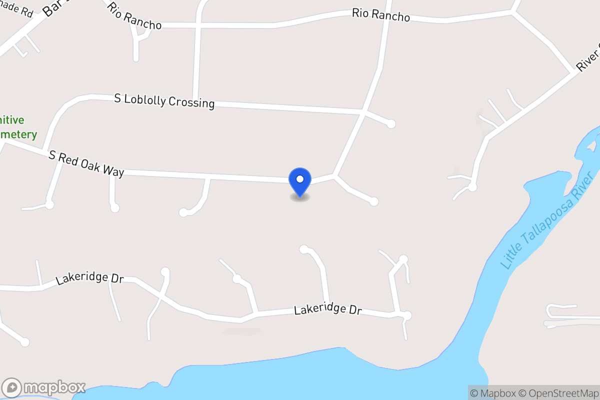 Map of 261 S Red Oak Way