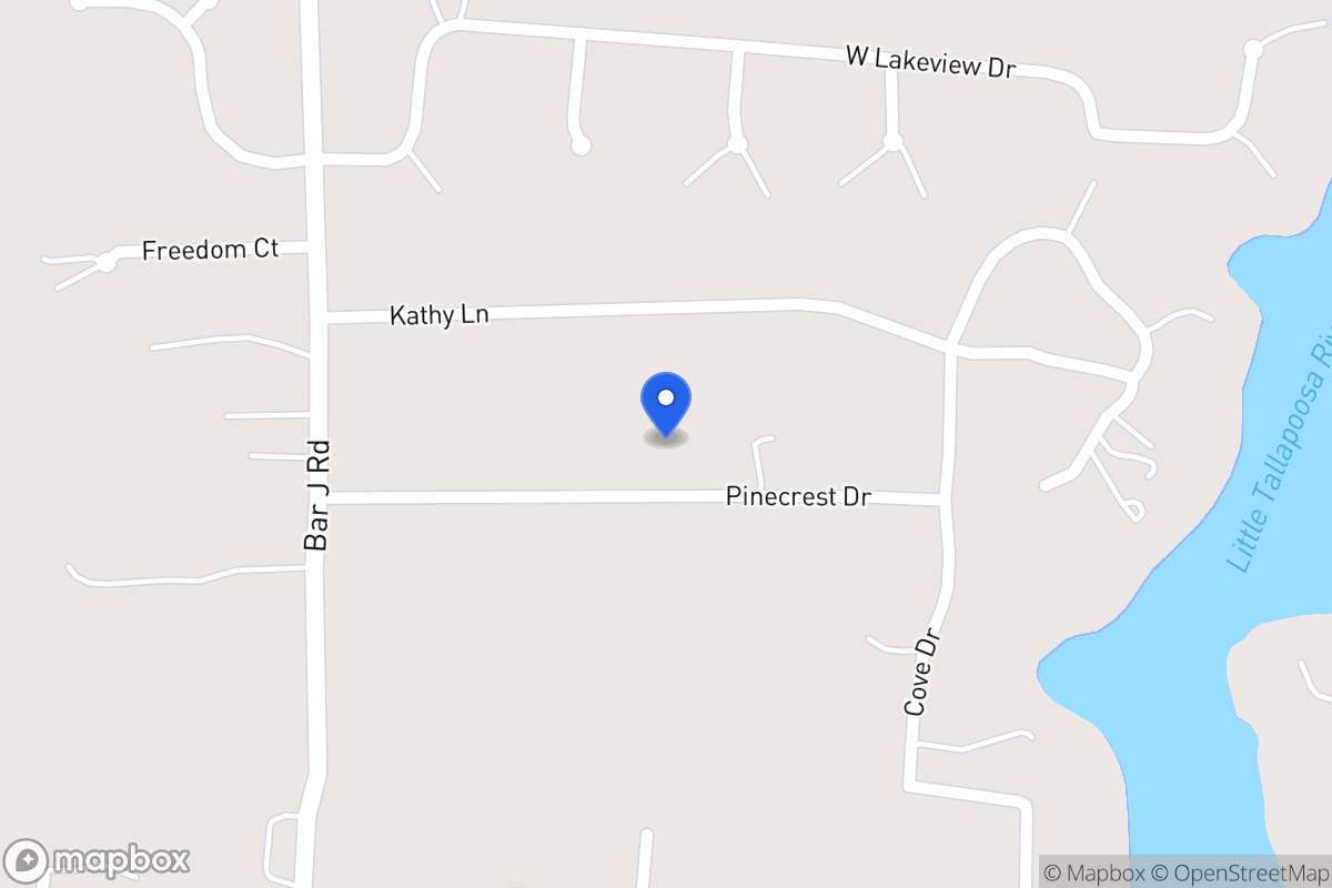 Map of Pinecrest Dr