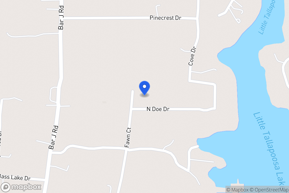 Map of 16 N Doe Dr