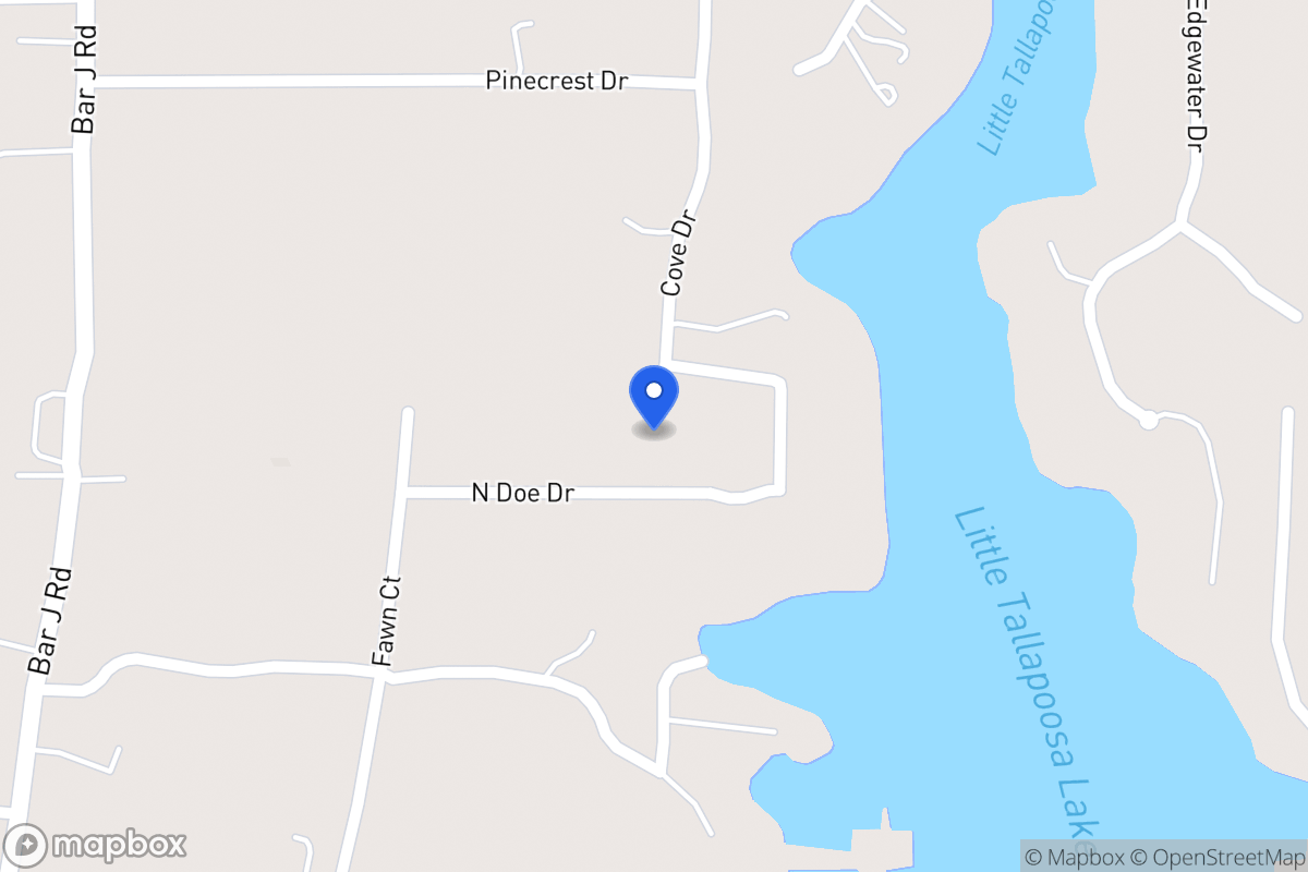 Map of 90 N Doe Dr