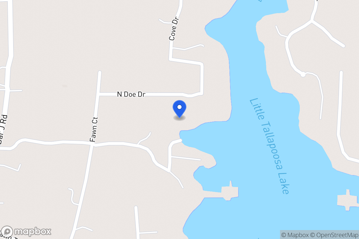 Map of 99 N Doe Dr