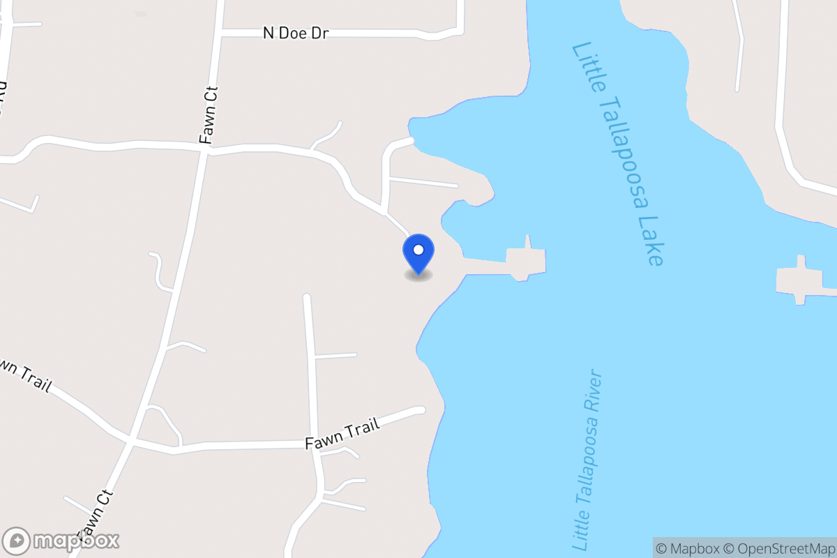 Map of 180 N Doe Dr