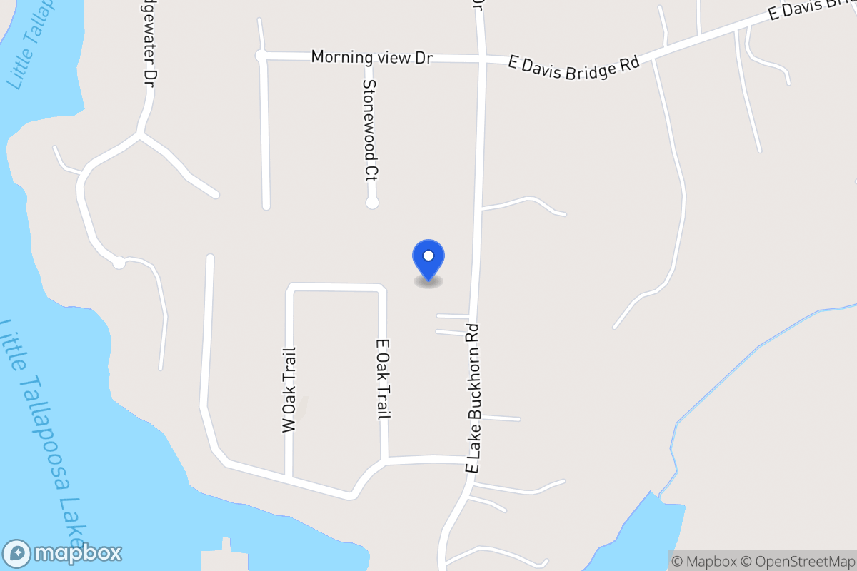 Map of 614 E Lake Buckhorn Rd