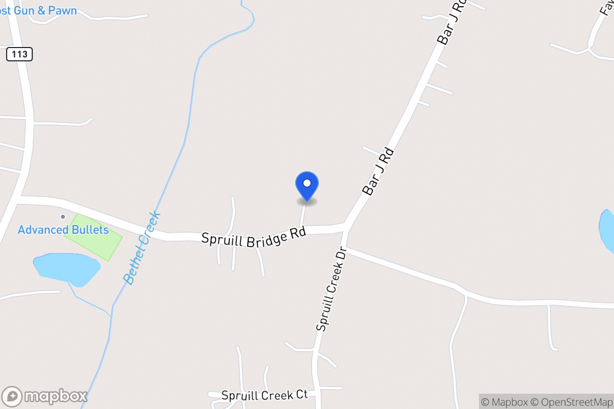 Map of 190 Spruill Bridge Rd