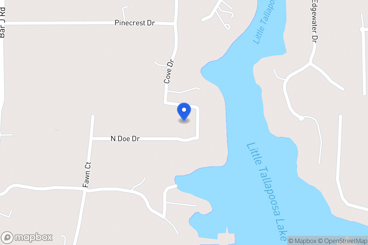 Map of 98 N Doe Dr