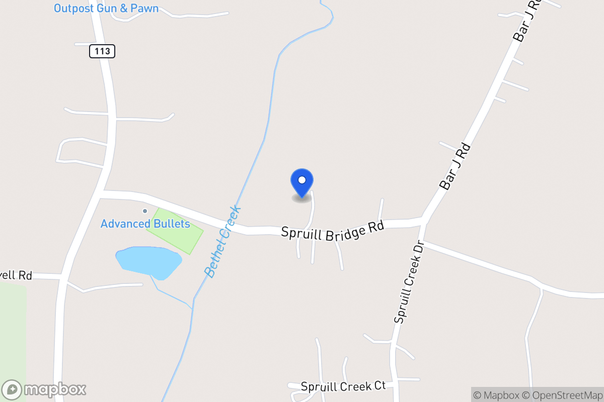 Map of 106 Spruill Bridge Rd